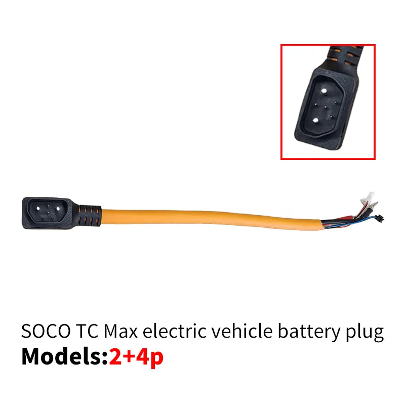 for Super SOCO Tc Max Original Battery Accessories Body Charging Plug Battery Socket Cable Charge Discharge Wire Female Header
