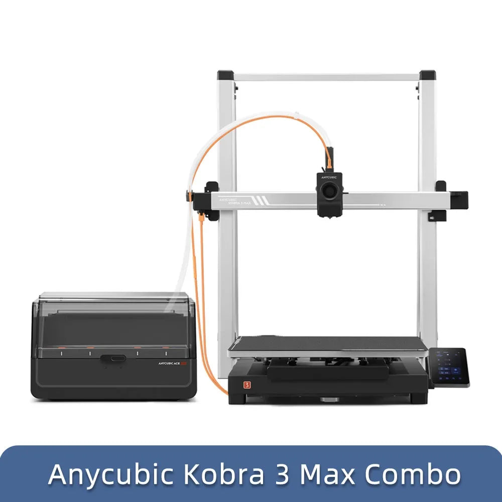 ANYCUBIC Kobra 3 Max Combo FDM 3D Printer Up to 600mm/s Maximum Print Speed Massive Build Volume 500*420*420mm Smart APP Control