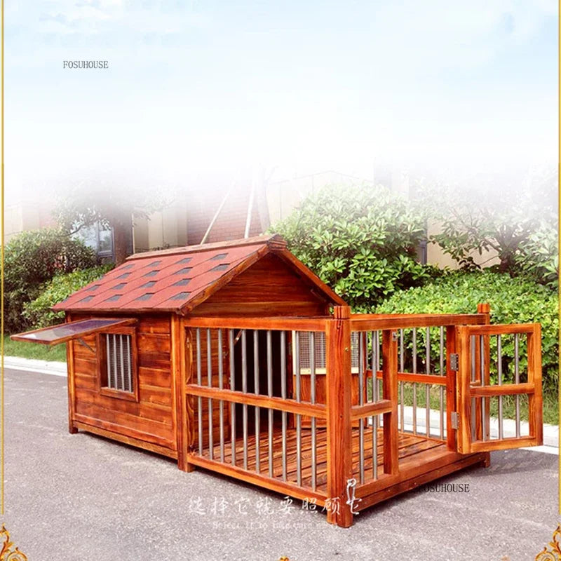 Four-season Universal Modern Dog House for Gardens Household Wooden Waterproof Kennel Large-capacity Dog Cage for Pet Shops