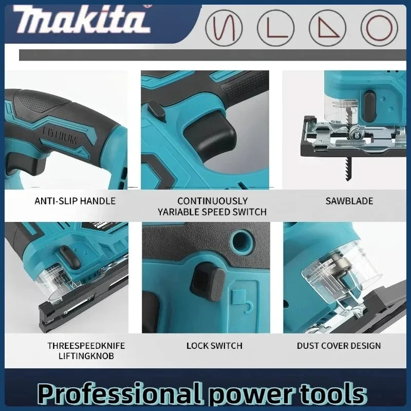 Makita DJV182Z Brushless 18V 340W Jigsaw Electric Jig with Saw Blade Cordless Barrel Handle Jigsaw without Battery