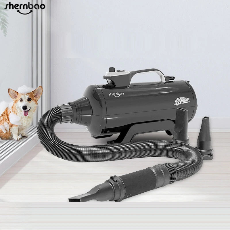 Pet Hair Dryer 2200W Double Motor Wall-mounted Vertical Stand Holder Rack Support Large Small Dog Cat Grooming Blower Super Wind