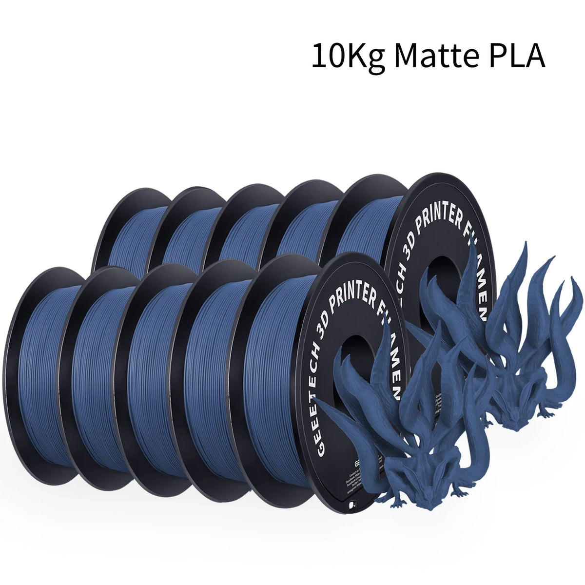 GEEETECH 10Kg 3d Matte PLA Filament 1.75mm Spool Wire For 3D Printer Material,Safety, Vacuum packaging
