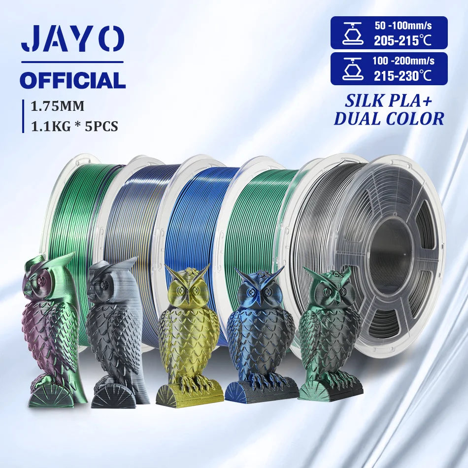 JAYO PLA/PLA META/PETG/SILK/PLA+/Wood/ ABS/Marble 3D Printer Filament 1.75mm 5KG 3D Printing Materials for 3D Printer&3D Pen