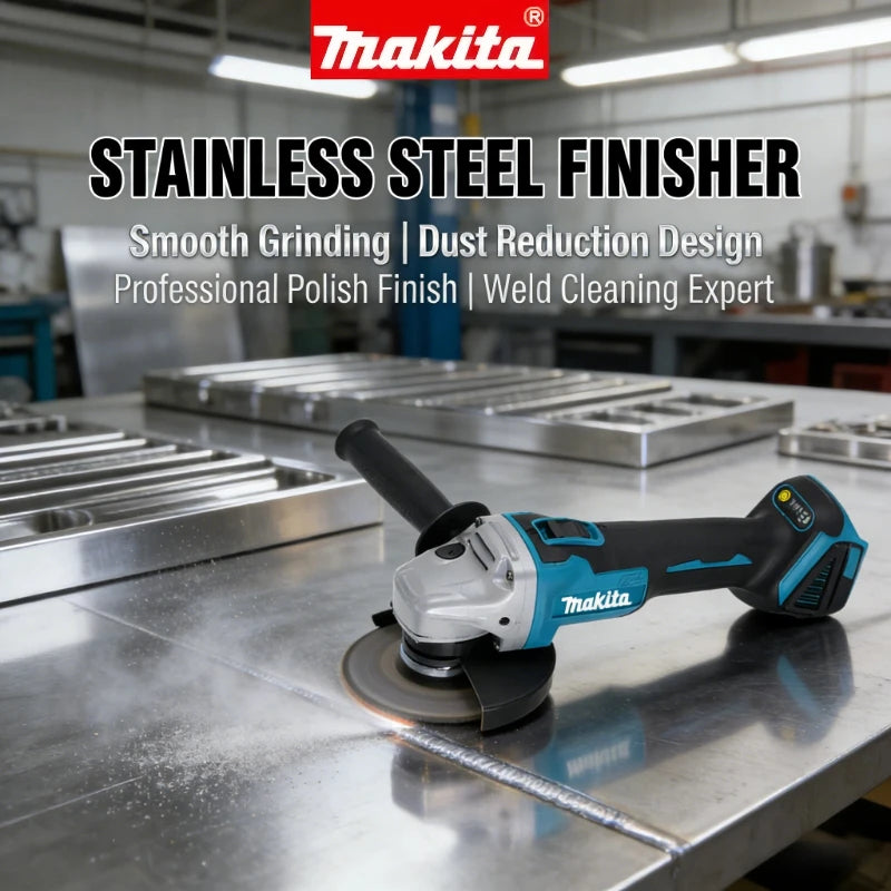 Makita DGA504 18V Brushless Cordless Angle Grinder with 6.0Ah Battery, 125mm Multi-Purpose Cutting & Grinding Tool