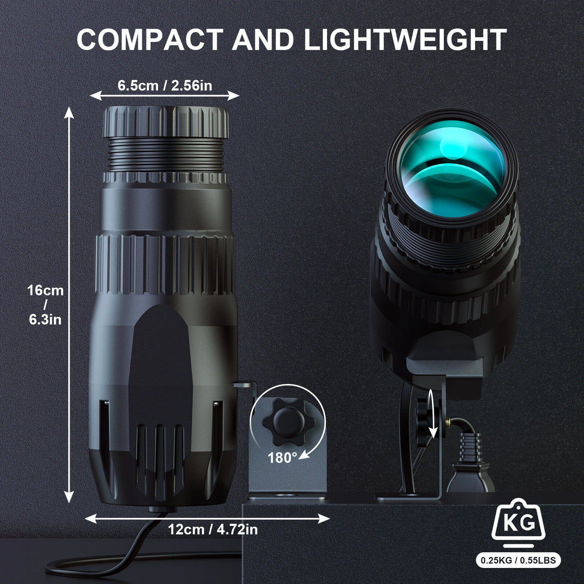 U'King 2Pcs 10W LED Mini Spotlight Manual Focus RGBW Pinspot Stage Light For DJ Disco Bar Club Audience Show Wedding Party