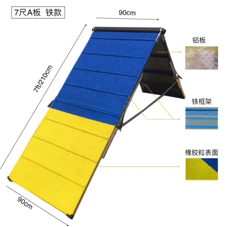 Steel Dog Agility Training Equipment FCI Dog Agility A-Frame Climbing Platform Training Ramp for Obedience and Exercise