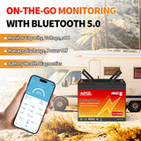MOSEWORTH LiFePO4 12V 100Ah Battery Pack 12.8V Lithium Battery 8000+ Cycles With Bluetooth BMS Grade A For Boat RV Campers