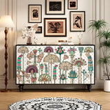 -*French side cabinet solid wood entrance entrance shoe cabinet integrated living room wall storage table