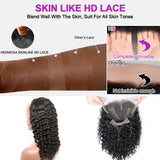 Short Bob Wigs Water Curly 13x4 13x6 Deep Wave HD Lace Frontal Wig For