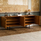 Solid wood dining side cabinet entrance entrance decoration living room multi-functional storage cabinet