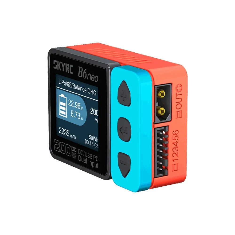 SKYRC B6 NEO ToolkitRC 20V 5A ADP100 Smart Charger DC 200W PD 80W LiPo Battery Balance Charger Discharger