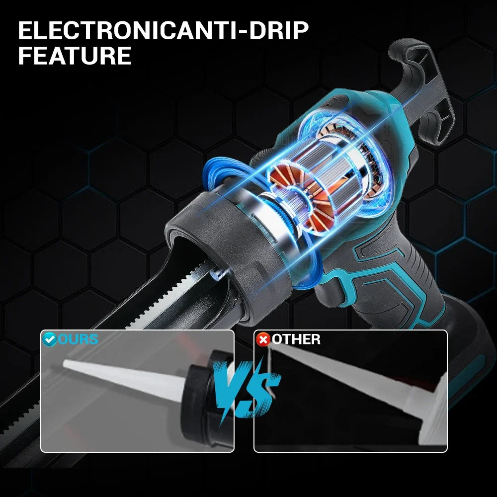 Makita 18V Cordless  Power Tool Silicone  Electric Glass Caulking Gun LED  Gun Multifunctional DIY Repair Tool