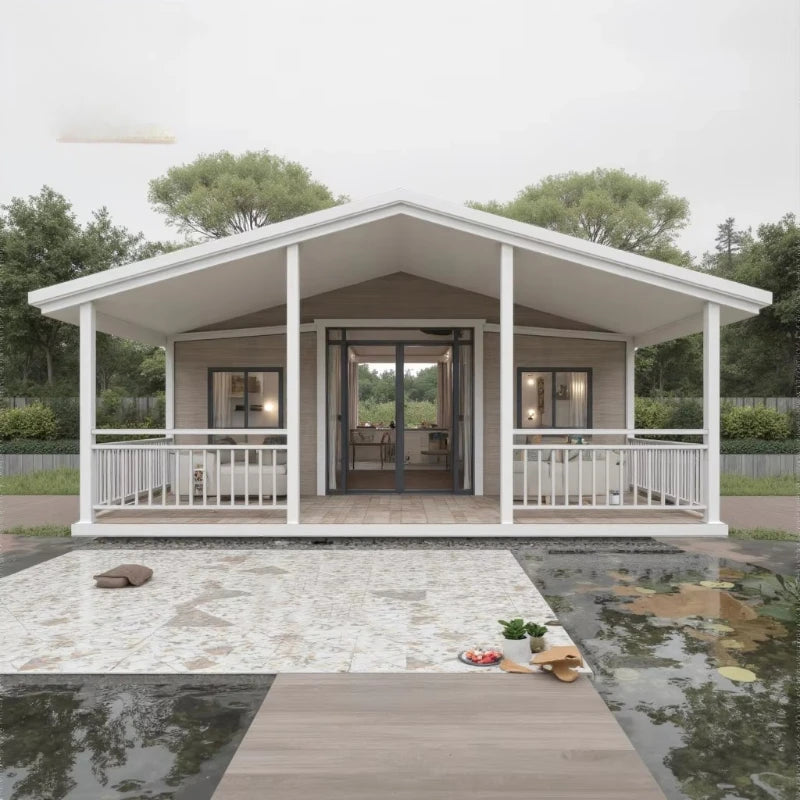 Wood Grain Finish Foldable Expandable House Portable Prefab Container Home Natural Look Exterior Decorative Panel Modular Cabin