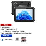 Industrial Tablet Windows 11 Wifi Bluetooth RJ45 HDMI 2D Scanner 5000mAh Large Battery Optional UHF Fingerprint Rugged Tablet