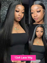 13x4 13x6 Hd Bone Straight Transparent Lace Front Wig Human Hair 40 Inch