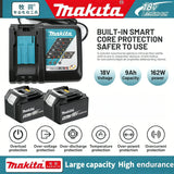 Original Makita 18V 9.0Ah Battery + DC18RC Fast Charger Kit, Replacement for BL1890B BL1860B LXT Power Tools.