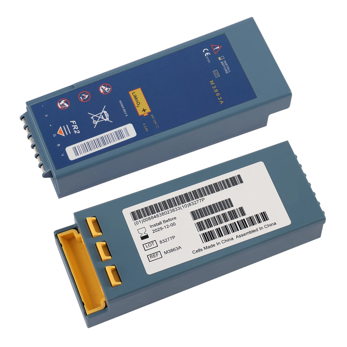 M3863A Replacement Battery For Ph-ps FR2 AED Defibrillator M3860A M3861A M3840A M3841A 12V 4.2Ah 50.4WH