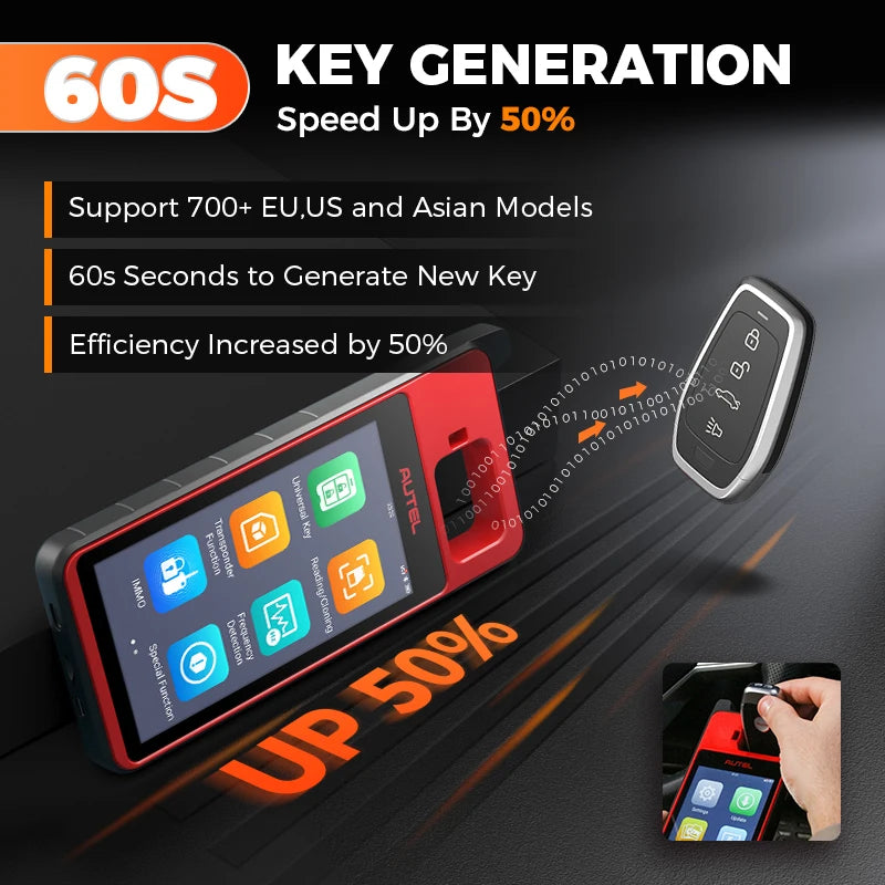 Autel MaxiIM KM100 Key Fob Programmer Immobilizer Tool Key Creation IMMO Learning Chip Read Write Cloning PK AUTEL KM100E KM100X