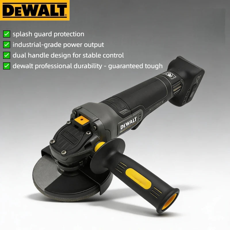 DEWALT DCG406 125mm flat head angle grinder bare machine tool cutting machine brushless lithium battery tools