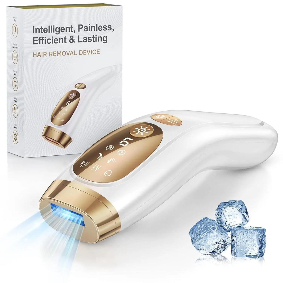 IPL Hair Removal Unlimited Flashes 9 Gears Ice-Cooling Painless Electric Depilator For Men Women Body Bikinis Intimate