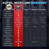Autel MaxiCOM MK900BT Car Diagnostic Tools OBD2 Scanner 2025 40+ Service 3K+ Active Tests All Sys FCA Renault SGW Up of MK900