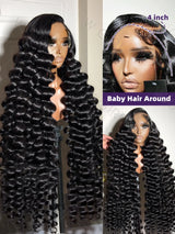 250 Density Loose Wave 13x6 HD Lace Front Human Hair Wig Brazilian 30 40 Inch Curly Wigs Deep Wave 13x4 Lace Frontal Wig
