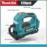 Makita Portable Cordless Tire Inflator Electric Air Pump with Digital Display Screen Air Compressor For Car Bicycle Tires Ball