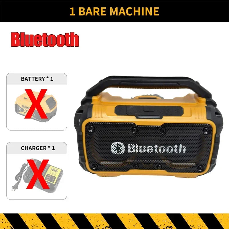 Dewalt Bluetooth compatibleSubwoofer WirelessElectric Stereo LoudspeakerWaterproof Portable Speaker forOutdoor Construction Site