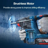 BOSCH GBH 185-LI Professional Brushless Rotary Hammer Impact Drill SDS PLUS 18V Rechargeable Electric Bare Tool GBH185-LI