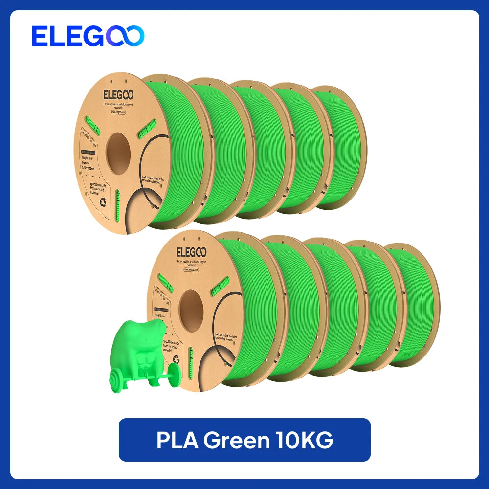 ELEGOO PLA Filament 10KG 1.75mm Plastic 3D PLA for 3D Printer Filament for FDM 3D Printer Elegoo