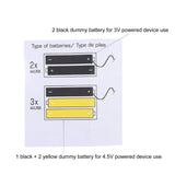 AA Virtual Battery USB AA Battery Eliminators for LED Lights Lamps Fans Cameras Replacement for 4.5V and 3V AA Batteries