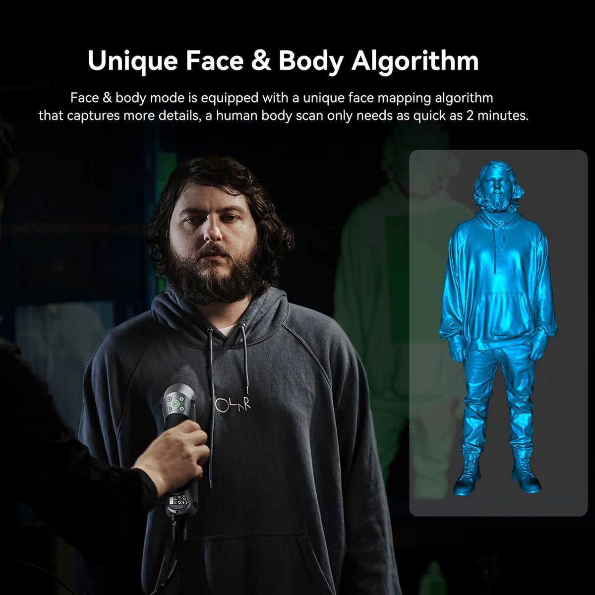 Creality 3D CR-Scan Raptor Multiple-line Blue & NIR Consumer 3D Scanner for 3D Printing Reverse Engineering Handheld Scanner