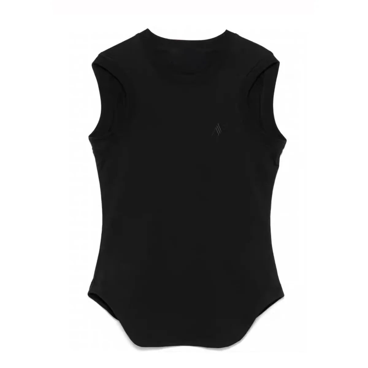 2025 Spring/Summer New Design Solid Color Round-neck Sleeveless T-Shirt Blouse - Slim Fit Women's Style