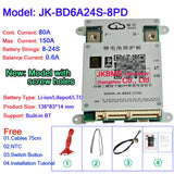 Jikong 8s 10s 13s 16s 17s 20s 24s 24v 36v 48v 72v 200a 2A Ant Jbd Smart JK BMS Lifepo4 For 50ah 60a 18650 Lithium Ion Battery