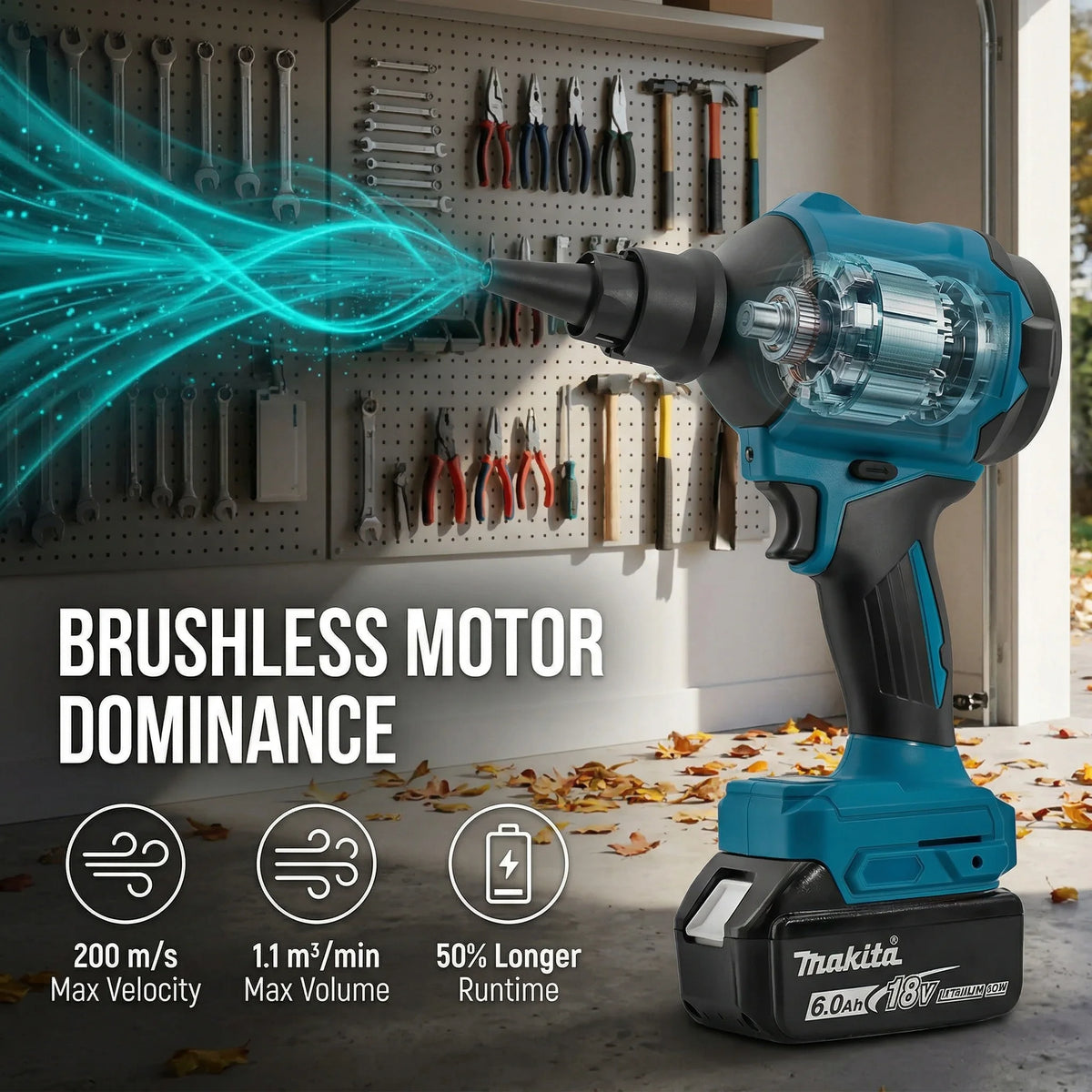 Makita power tools makita 18v tools DAS180 high-power air dust removal gun for blowing dust in narrow spaces power tools