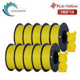 KINGROON 10KG PLA Filament For 3D Printer 1.75mm Wholesale 3d Printing Wire Materials Neatly Wound Vacuum Packaging Fast Ship