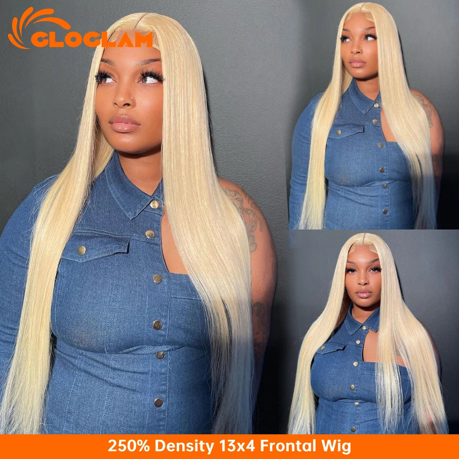 Straight 220 Density 13x4 13x6 360 Lace Front Wig Human Hair Pre Plucked