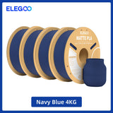 ELEGOO Multiple-Color Matte PLA Filament 1.75mm 2KG/4KG/5KG/10KG For EU US