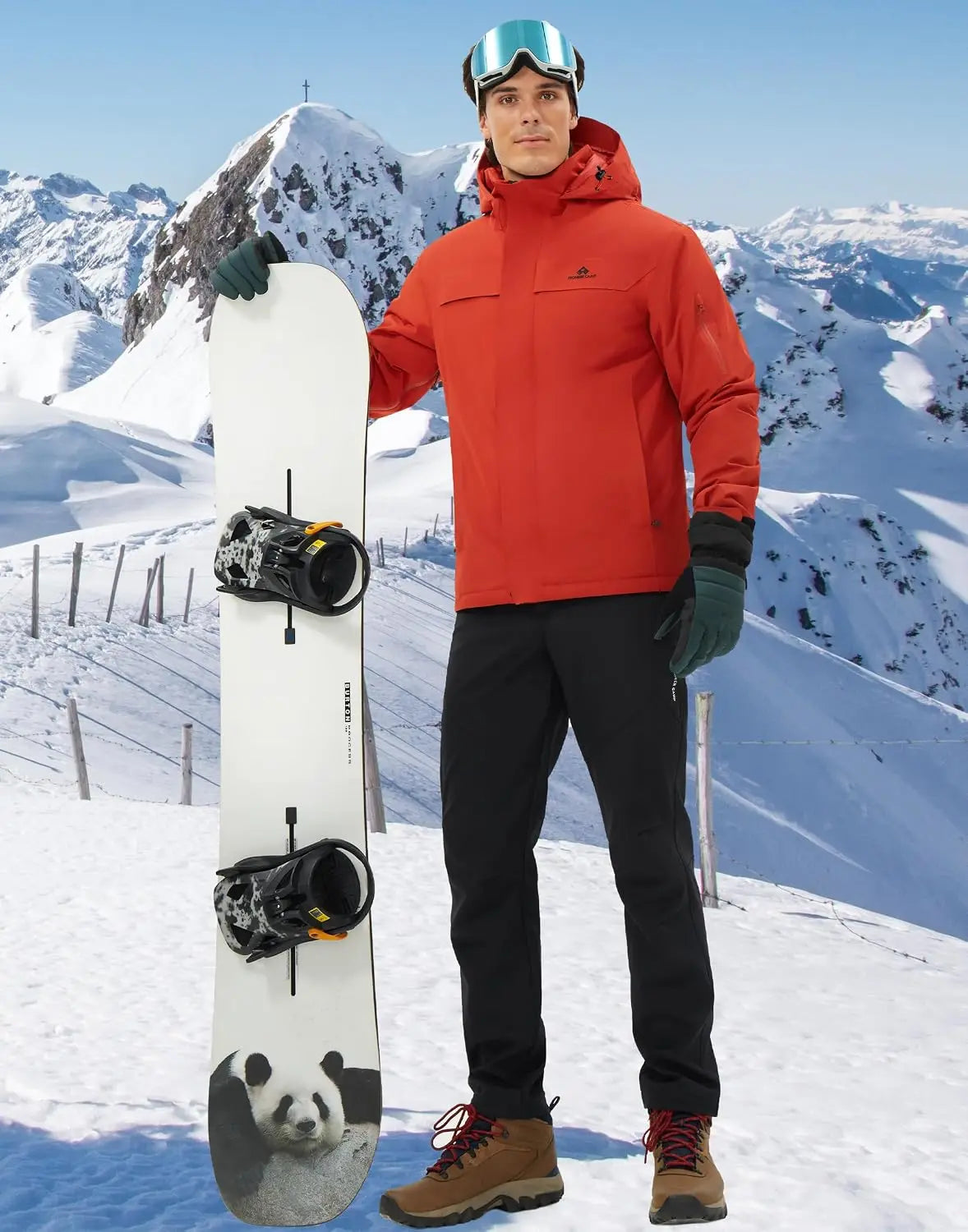 Pioneer Camp Men's Waterproof Ski Jacket Insulated Snowboard Winter Coat