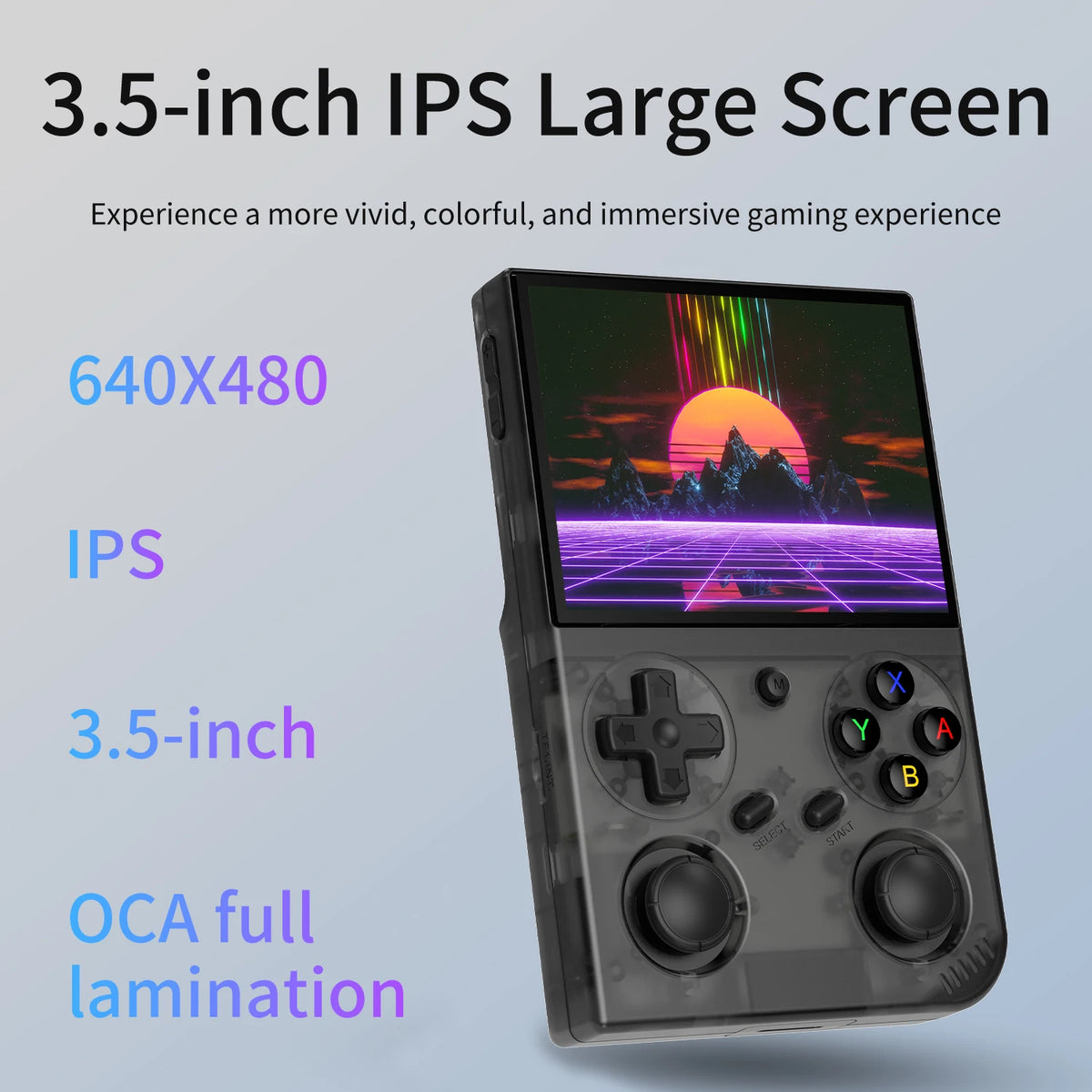 G350 Retro Handheld Game Console Linux 64-bit System 3.5" IPS Screen RK3326 3200 mAh Portable Console Retro Video Game Console