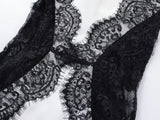 Elegant Lace Patchwork Luxury Party Dresses For Women Hollow Out Backless Slim High Split Maxi Dress Lady Holiday Evening Gowns