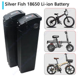 Silver Fish 36V/48V/52V/60V 10Ah 12Ah 15Ah 20A Removable Lithium Battery Pack Built-in BMS for 250W-1800W Folding E-two Wheeler