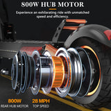 IENYRID M4 Pro S+Electric Scooter 800W Motor 48V 12.5AH Battery 10"Tire Escooter 45km/h Max 40-50KM Range Disc Brake LCD Display