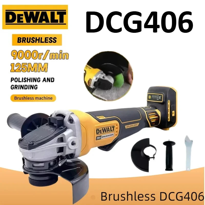 Dewalt Cordless DCG406 Angle Grinding Machine 125mm high-performance Outstanding cutting and polishing Brushless Angle Grinding