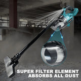 PATUOPRO Cordless Electric Vacuum Cleaner Car Pet Hair Carpet Clean Machine Dust Cleaning Power Tool For Makita 18V Battery