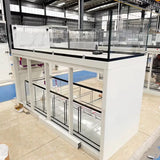 All-in-One AquariumCustomized Rectangular Aluminum Profiles, Ultra-clear Glass, Metal Material, Environmentally Friendly, Large