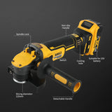 DEWALT DCG409 High Power Brushless Angle Grinder 9000RPM Motor Cutting Machine 125mm Cordless Portable Polisher Power Tool