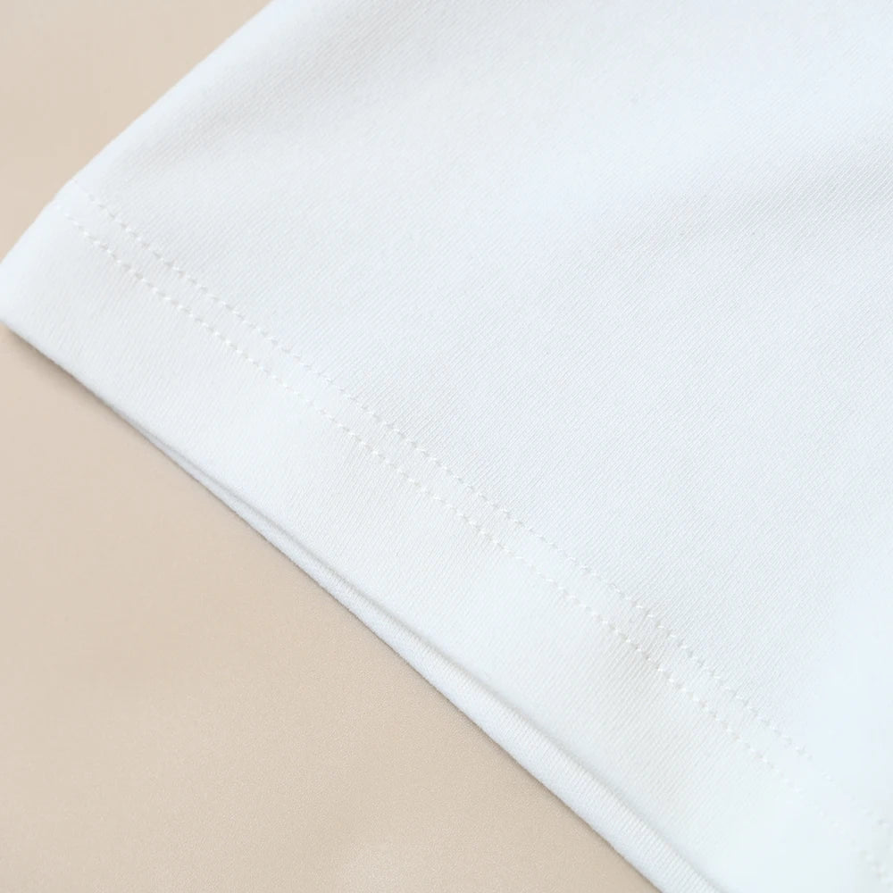 Summer New Women's Cotton Heat Transfer Letter Cartoon Pattern round Neck Short Sleeve T-Shirt Casual Slim Fit K Brand T-shirt