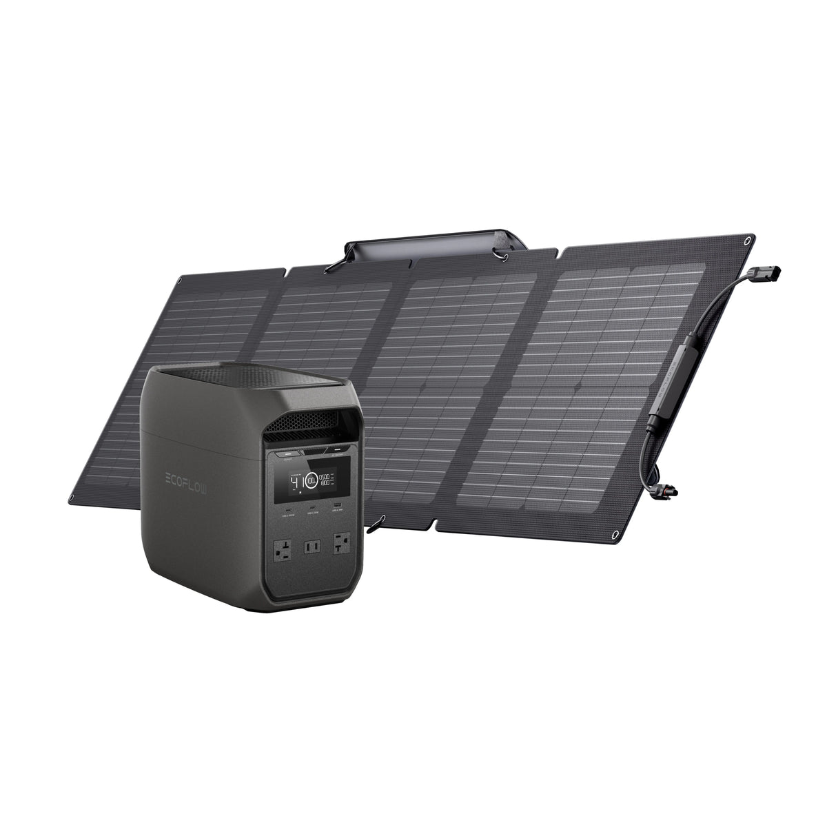 ECOFLOW Solar Generator DELTA 3 Classical Dark 1000, 1024Wh LiFePO4 Battery Portable Power Station, 1800W AC/100W USB