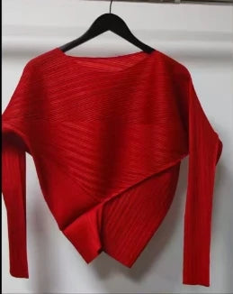 Pleated Top 2026 New Round Neck Short Sleeve Batwing T-Shirt Women Summer Lightweight Vacation Travel Women's Clothing